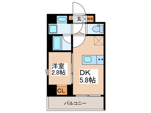 JMFレジデンス蔵前二丁目の物件間取画像